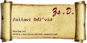 Zsilavi Dávid névjegykártya